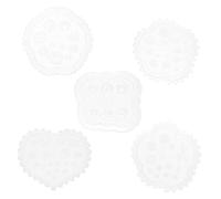 BELLIFFY 5 Pièces Moule En Silicone Pour Nail Art Outils De Fabrication D'art D'ongle Ongles Stéréo Bricolage Décoration Des Ongles Fleur D'ongle 3d Moule à Ongles Transparent Gel De Silice