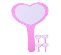 BELLIFFY 5 pièces Tableau Blanc Effaçable à Sec Forme Cœur Portable et Réutilisable pour Évaluations