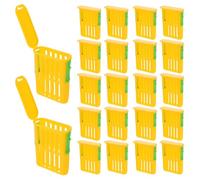 BELLIFFY 50 Cages en Plastique Ventilées pour Élevage de Reines D’Abeilles - Boîte D’élevage Légère et Portable - Outil Apicole pour Transport et Isolement - Kit Professionnel