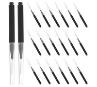 BELLIFFY 50 pièces Brosses Interdentaires Noires Brosse Nettoyage Dents Interproximal Portable avec Manche Ergonomique Soins Gencives PP Nylon Acier Inoxydable Usage Maison Bureau Voyage