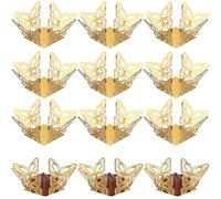 BELLIFFY 50 pièces Caissettes Carrées Papier pour Chocolats et Bonbons Emballages Créatifs Motifs Décoratifs Présentation Élégante pour Fêtes Mariages et Événements