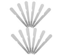 BELLIFFY 50 Pièces Poussoir en acier à double extrémité fichier d'ongles à domicile lime à ongles en acier inoxydable Silver