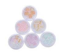 BELLIFFY 6 Boîtes Bijoux 3d Nail Art Perles Résine Breloques Décorations Ongles