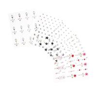 BELLIFFY 6 Draps En Ce Moment Diamond Gems Makeup Makeup Rhinaistone Stickers Face Jewels Gems Face Face Bijoux Rimnestones Pour Le Maquillage Crafts Risem