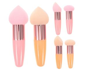 BELLIFFY 6 Pièces Beauty Sponge Egg Set Dual-use Wet And Dry Makeup Powder Puff Soft Foundation Blending Applicator With And Skin Tone Sponges For Smooth Cosmetic Application