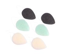BELLIFFY 6 pièces Éponge Nettoyante Visage Naturelle Lot de Éponges Maquillage Délicates et Exfoliantes Contrôle Sébum et Nettoyage Pores Pour Peau Sensible et Usage Couleur Aléatoire