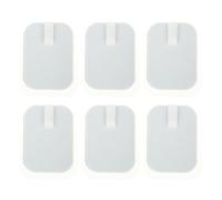 BELLIFFY 6 pièces Patch Électrode Silicone Carré Auto-adhésif pour Électrostimulateur Ems Soins Thérapeutiques et Massage Gel Conducteur Respirant