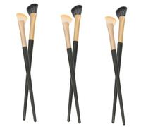 BELLIFFY 6 Pièces Pinceau Eyeliner Biseauté Pour Fard à Paupières, Pinceau à Sourcils, Anti-imperfections Pour Yeux Maquillage Précis Pour Yeux Et Sourcils