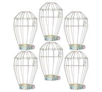 BELLIFFY 6 Pièces Reptile Heat Lamp Guard Anti-brûlure Protection Résistante à Haute Température pour Lampes Chauffantes de Lézards Serpents Tortues