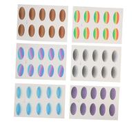 BELLIFFY 6feuilles Autocollants De Transfert Pour Fard à Paupières Décoration Des Yeux Pour Cosplay Et Maquillage Autocollants Imperméables Pour Fêtes Et Occasions Spéciales