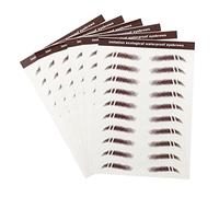 BELLIFFY 6pièces Autocollants Sourcils Temporaire Éphémères Imperméables Look Naturel Et Réaliste Pour Sourcils Fins Ou Absents Accessoire De Maquillage Pratique