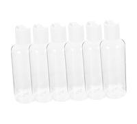 BELLIFFY 6pièces Bouteilles De Voyage Plastique Pour Shampoing Et Lotion Contenants Réutilisables Pour Toilettes Et Soins Personnels