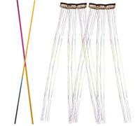 BELLIFFY 6pièces Clip in Tinsel Hair Extensions Paillettes Brillantes Pour Femmes Et Adolescents Accessoires De Coiffure Festifs