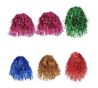 BELLIFFY 6pièces Perruques Tinsel Métallique Pour Accessoires De Costume Brillants Pour Fêtes Cosplay Halloween Et Carnaval