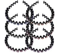 BELLIFFY 6pièces Serre-tête Strass Pour Fille Design Vintage De Bandeaux Décoratifs Antidérapant Pour Coiffure Quotidienne