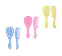 BELLIFFY 6pièces Set De Brosses De Bain Pour Garçon Fille Ensemble Créatif De Peignes Pour Cheveux Infants Massages Doux Et Démêlage Sans Couleurs Aléatoires Accessoire Pour Hygiène