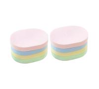 BELLIFFY 8 Pièces houppette éponge de nettoyage spa makeup sponge pads demaquillant skincare nettoyants pour le visage outils de nettoyage de la peau du visage Colorful