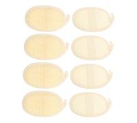 BELLIFFY 8 Pièces Lot de Exfoliants Naturels Loofah Gants de Bain pour Nettoyage Doux Du Visage et Du Corps et Faciles à Transporter pour Peau Revitalisée et