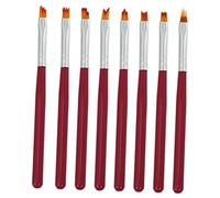 BELLIFFY 8pièces Set De Pinceaux De Nail Art Pinceaux Manucure Professionnels Pour Gel Accessoires De Décoration Pour Débutants Et Amateurs