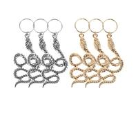 BELLIFFY Accessoires Uniques Pour Dreadlocks 6 Boutons De Cheveux Serpentins Bijoux Pour Tresses Style Renaissance