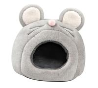 BELLIFFY Adorable Nid en Peluche en Forme De Rat Coupe-Vent Et Confortable pour Petits Animaux Hamsters Animaux De Compagnie