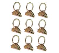 BELLIFFY Anneaux d'Arrimage E-Track Acier pour Camions et Remorques Lot de 10 Accessoires de Gestion du Fret Attaches Robustes pour Plateaux et Véhicules Utilitaires