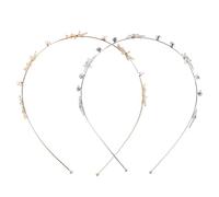 BELLIFFY Bandeau Cheveux Étoile de Mer en Alliage Strass Brillant, 2 Pièces, Accessoire Élégant pour Coiffure Féminine, pour Anniversaire et Soirée