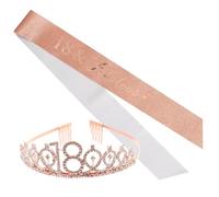 BELLIFFY Bandeau Couronne D'anniversaire Tendance Pour Femme Accessoire De Fête Pour 18