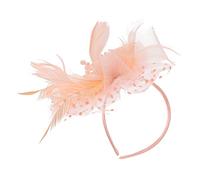 BELLIFFY Bandeau De Mariée Rétro En Plumage Et Filet Serrage-tête Décoratif Pour Femme Pour Fêtes Et Photographies