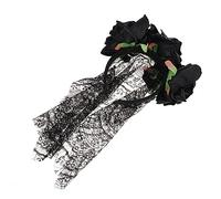 BELLIFFY Bandeau Halloween Rose Noir avec Dentelle Fleur Élégante pour Fête Carnaval Cosplay Femme