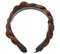 BELLIFFY Bandeau Tressé Antidérapant Postiche Large Coiffure de Festival Tressé en Faux Cheveux Taille Unique Ornement de Cheveux Accessoire de Beauté