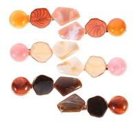 BELLIFFY Barrettes Pince À Cheveux Géométrique Simulation Marbre Acrylique 6pcs Pour Femmes Filles Décor Coiffure Anniversaire Fête Mariage