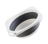 BELLIFFY Bassine Pliable Multifonction Grise Moyenne pour Lavage Vaisselle Linge et Rangement Cuisine Bac Portable Camping et Usage Domestique