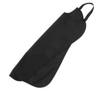 BELLIFFY Bavoir pour Personnes Âgées en Polyester Imperméable Tour de Cou Élastique Ajustable Ramasse-Miettes Intégré Bavoir de Table Pratique pour Adultes Noirs Protection Vêtements
