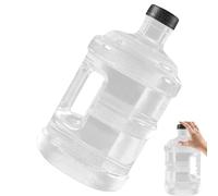 BELLIFFY Bidon d'eau Potable Transparent 5L avec Poignée Récipient Étanche en Plastique Épais Seau d'eau pour Camping Randonnée et Activités de Plein Air