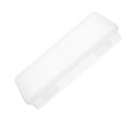 BELLIFFY Boîte à Crayons Grosse Capacité Transparente en Plastique, Porte-pinceaux Empilable, Rangement Scolaire pour Garçon et Filles, Usage Bureau et École, Format Bas,