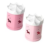 BELLIFFY Boîte De 2 Pièces d'oeufs de beauté maquillage des éponges stockage du mélangeur de fond de teint mini-mixeur porte-éponge cosmétique étui éponge cosmétique