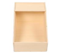 BELLIFFY Boîte de Nidification en Bois pour Lapin, 44, 5 Cm | Ouverture Haut, Beige, pour Cochons D’inde et Petits Animaux en Phase D’élevage