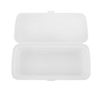 BELLIFFY Boîte de pour Outils de Manucure Double Couche en Plastique Transparent Organiseur de Rangement pour Nail Art avec Insert Amovible Étui de Nettoyage Compact pour Usage