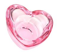 BELLIFFY Bol en Verre pour Nail Art de Cœur Coupe à Ongles 1 Pièce Petit Élégant pour Manucure et Nail Art Accessoire de Salon de Beauté