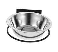 BELLIFFY Bol Surélevé Mural pour Chien et Chat Acier Inoxydable Station Alimentation Ergonomique Anti-éclaboussures pour Grand Chien et Chiot Support Mural Gain de Place