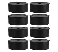 BELLIFFY Bouchons de Remplacement Noirs pour Poteaux d'arbre à Chat, 8 Pièces en Plastique, Compatibles DIY pour Agrandir Espace de Grattage et Escalade