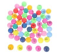 BELLIFFY Boule de Loto Numérotée Plastique 90pcs pour Tirage au Sort des Événements, Mini-balles de Jeu Colorées Faciles à Utiliser et Équitables