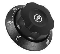 BELLIFFY Bouton du Four en Plastique Noir pour Remplacement du Bouton de Commande Thermique, Solide et Léger, Compatible Fours Électriques et Chauffe-eau, Plage de Température 50-300℃