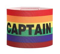 BELLIFFY Brassard et Finition de Capitaine de Football en Nylon Résistant à l'usure, Réutilisable Design Couleur Vive pour Matchs et Sports D'équipe