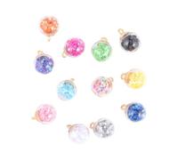 BELLIFFY Breloques En Verre De Cristal Étoiles Scintillantes 16mm, Lot De 34 Pièces Multicolores Pour Création De Bijoux Diy, Artisanat Et Décoration Festive