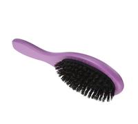 BELLIFFY Brosse Plate en Poils de Sanglier Naturels Violette pour Homme Brosse Démêlante Antistatique à Coussin Large Cheveux Épais et Lisses Compacte et Polyvalente