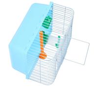 BELLIFFY Cage de transport pour perroquets cacatoès légère et portable avec boîte d'alimentation stationnaire Bouteille d'eau Couleur