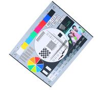 BELLIFFY Carte De Test pour Appareil Photo Mire De Réglage De La Mise Au Point Testeur D'Objectif Mire De Réglage des Couleurs du Moniteur Vérificateur De Précision des Couleurs