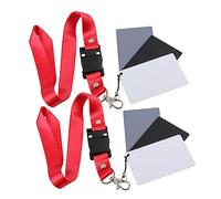 BELLIFFY Cartes Grises D'équilibrage Photo 18 Degrés avec Sangle Réglable pour Exposition Précise Format Petit Acrylique Solide Usage Intérieur Et Extérieur Photographe Professionnel Noir/Blanc/Gris